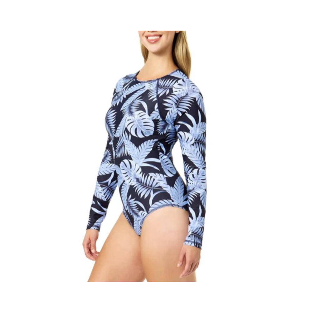 Hurley Women's UPF 50+ Stretch Long Sleeve One Piece Swimsuit Size XS